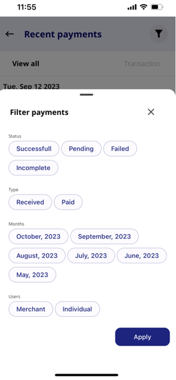 Account & wallet Payments