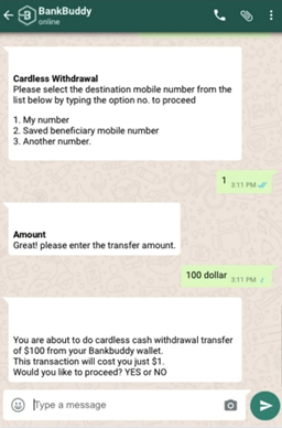 Cardless withdrawals
